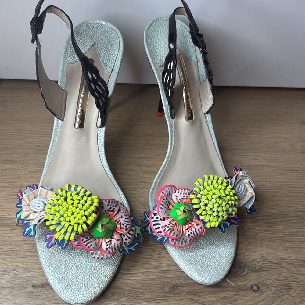 EU 41 Sophia Webster Lilico Underwater Sandal heel